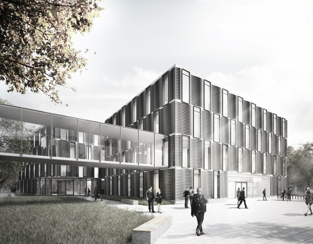 Entwurf: Nickl & Partner Architekten AG - Perspektive Neubauten Max-Planck-Institut für chemische Energiekonversion Mülheim