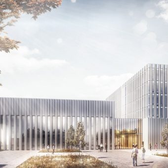 Nouvel édifice du Centre de production en réseau numérique (CdvP) à la Haute école technique de Rhénanie-Westphalie (RWTH) d’Aix-la-Chapelle